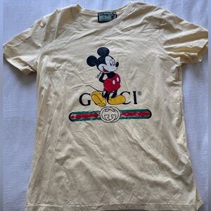Gucci Disney Collaboration Tee in Cream